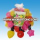 Confectionery importers colorful plastic heart star powder light candy