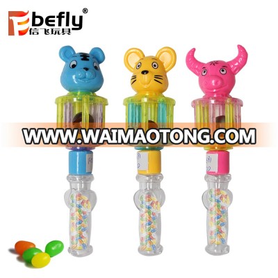 Cute animal shape baby shaking hand bells candy toy